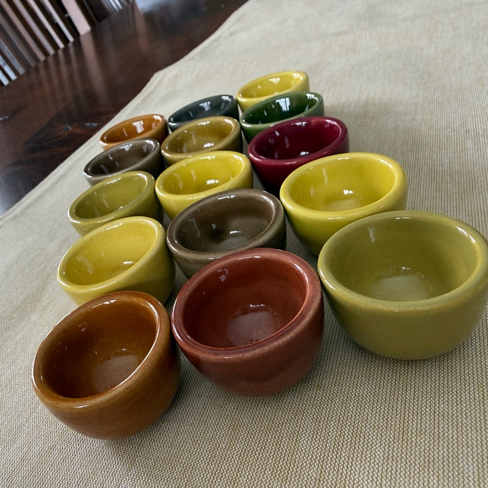 Colorful Ceramic Mini Bowls Set - Picture 2 of 4